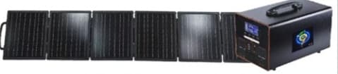 STX1100B with foldable glass solar panel bundle