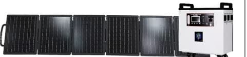 STX2200W with foldable glass solar panel bundle