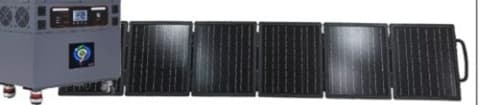 STX3500G with foldable glass solar panel bundle