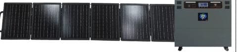 STX5000W PRO with foldable glass solar panel bundle