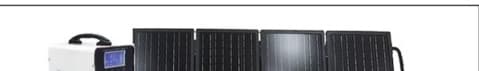 STX600 with foldable glass solar panel bundle